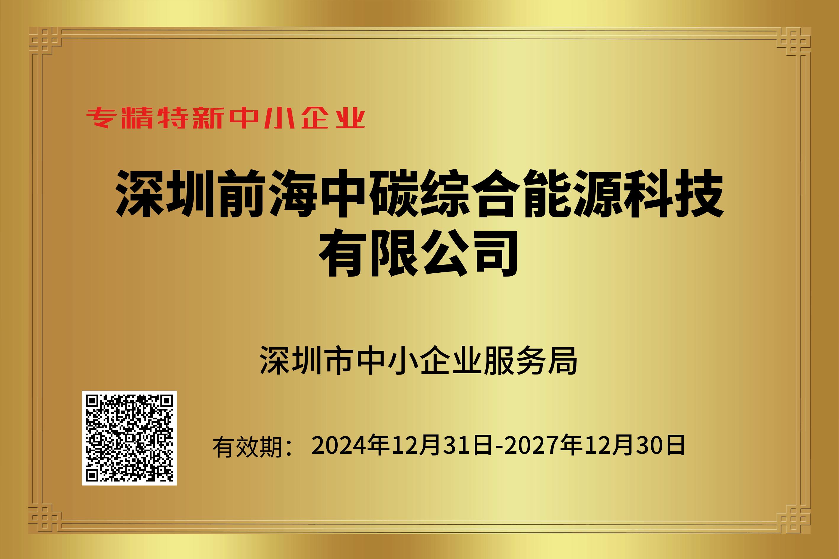 深圳市專精特新中小企業(yè)
